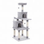 Cat Tree Tower - Grey & White